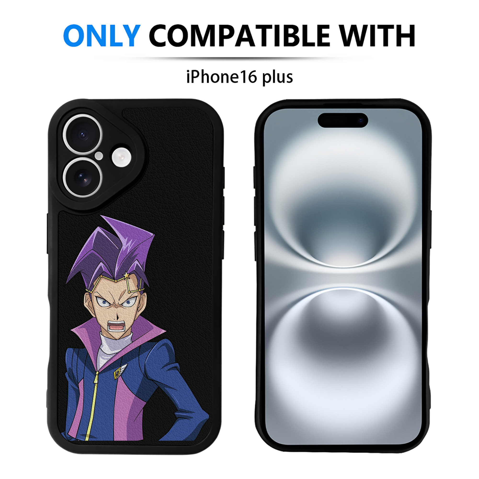 遊☆戯☆王 Yu-Gi-Oh! 【iPhone 16シリーズ対応】シリコンスマホケース（レザー調） 材質：シリコン